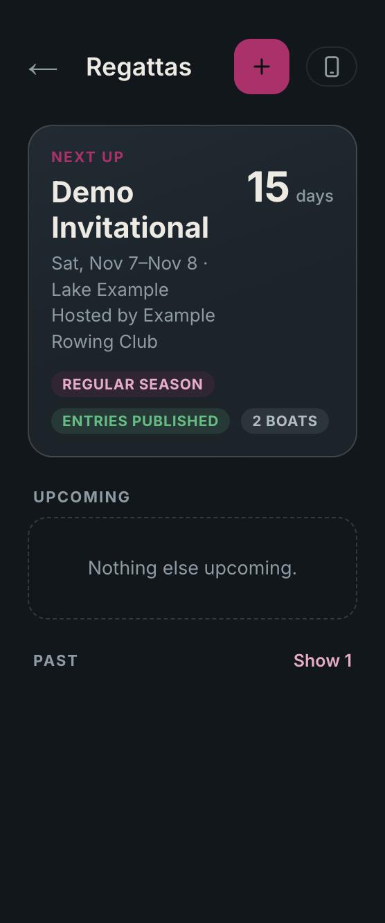 Regattas list